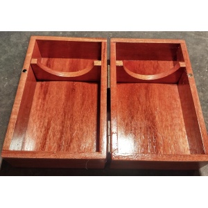 Clam-Style Deck Box – Portable, Secure Card Storage with Customizable Design Options